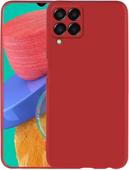 Galaxy M33 Kılıf Mnc Premier Silikon Kapak-Kırmızı ürün görseli 1