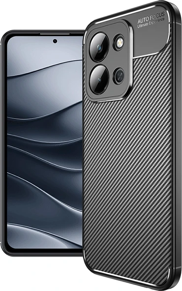 Rengareng Redmi 15C 4g Kılıf Zore Negro Silikon Kapak - Siyah ürün görseli 1