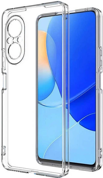 Huawei Nova 9 Se Kılıf Mnc Kamera Korumalı Süper Silikon Kapak-Renksiz ürün görseli 1