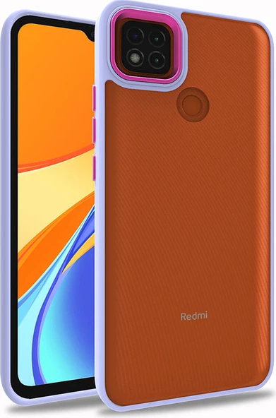 Xiaomi Redmi 9c Kılıf Mnc Flora Kapak-Lila ürün görseli 1