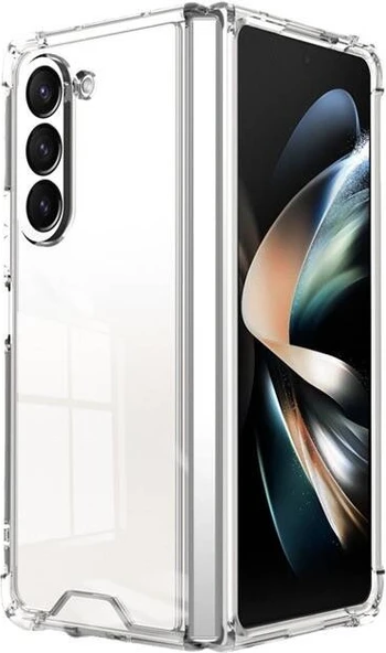 Galaxy Z Fold 5 Kılıf Mnc Nitro Anti Shock Silikon-Renksiz ürün görseli 1