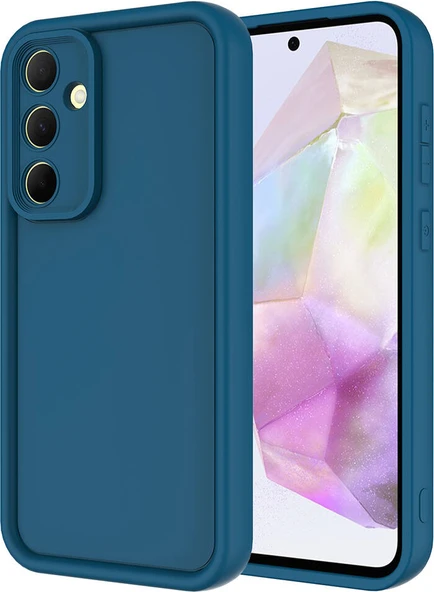 Galaxy A35 Kılıf Kamera Korumalı Mnc Ananas Kapak-Koyu Yeşil ürün görseli 1