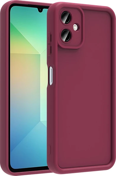 Rengareng Galaxy A07 Kılıf Kamera Korumalı Zore Ananas Kapak - Mürdüm ürün görseli 1