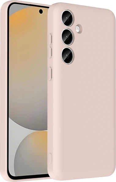 Galaxy S24 Fe Kılıf Kamera Korumalı Kartlık Hazneli Mnc Vitra Kapak - Pembe ürün görseli 1