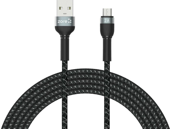 Rengareng Siyah Shira Serisi Micro USB Kablo 3 Metre ürün görseli 1