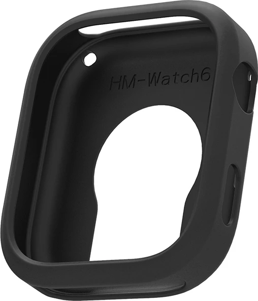 Rengareng Redmi Watch 6 Yumuşak Tpu Silikon Kasa Koruyucu Zore Watch Gard 41 - Siyah ürün görseli 1