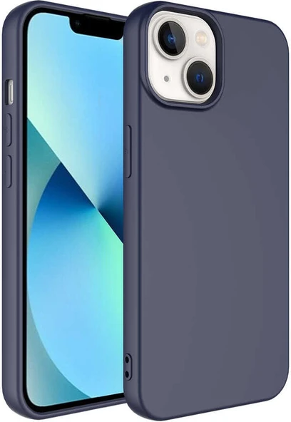iPhone 14 Plus Uyumlu Mnc Mara Laaakan Kapak-Lacivert ürün görseli 1