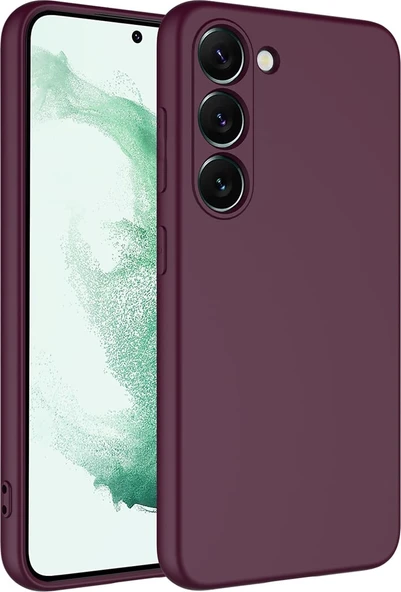Rengareng Galaxy S23 Plus Kılıf Mnc Mara Laaakan Kapak-Koyu Mor ürün görseli 1