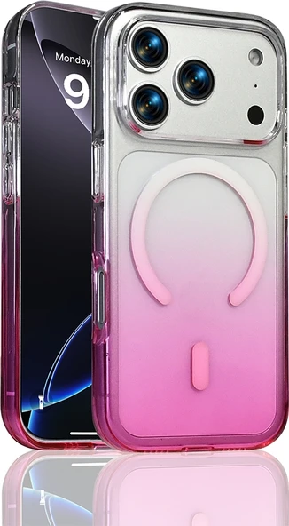 Rengareng iPhone 17 Pro Kılıf M-Safe Şarj Özellikli Zore Septik Silikon Kapak - Mor ürün görseli 1