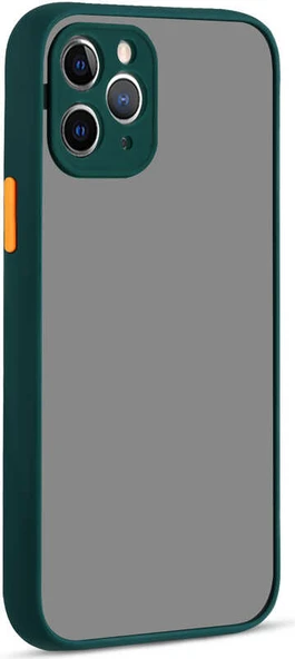 iPhone 11 Pro Uyumlu Mnc Hux Kapak-Koyu Yeşil ürün görseli 1