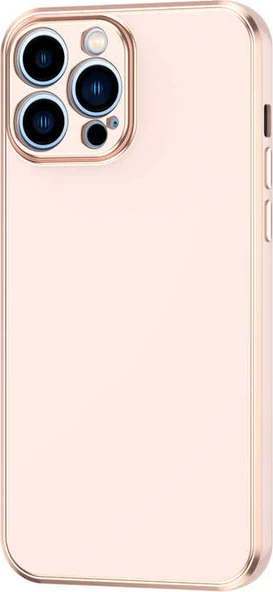 iPhone 13 Pro Max Uyumlu Mnc Bark Kapak-Rose Gold ürün görseli 1