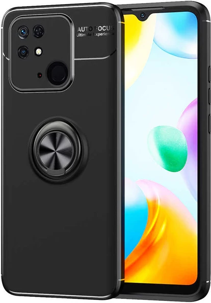 Xiaomi Poco C40 Kılıf Mnc Ravel Silikon Kapak-Siyah ürün görseli 1