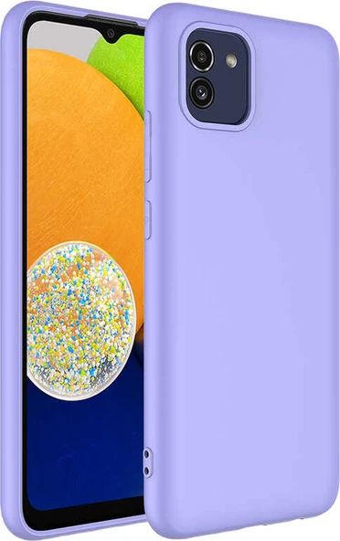 Galaxy A03 Kılıf Mnc Mara Laaakan Kapak-Lila ürün görseli 1