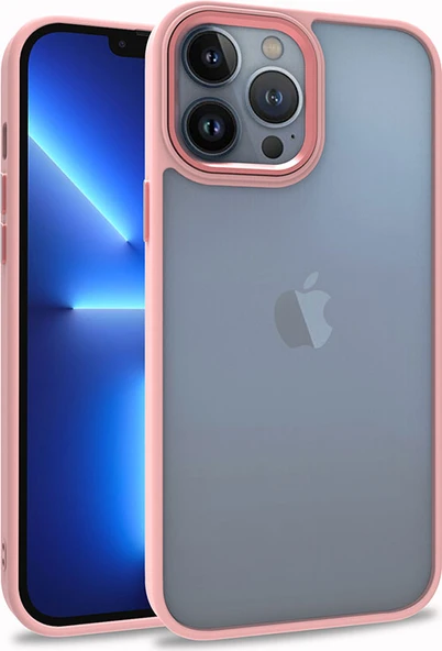 iPhone 13 Pro Max Uyumlu Mnc Flora Kapak-Rose Gold ürün görseli 1