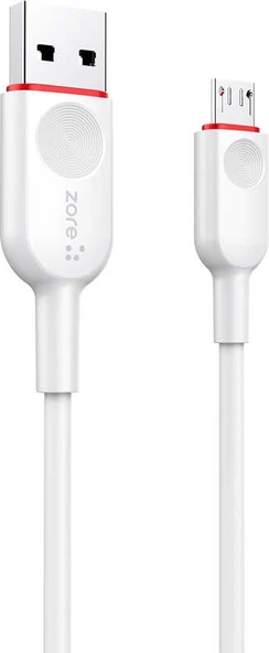 Rengareng Beyaz Zcl-01 Micro USB Kablo - Resim 2