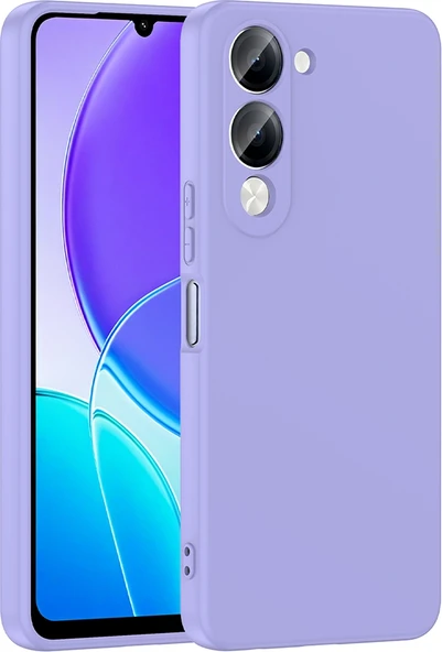 Rengareng Vivo Y19 Kılıf Zore Mara Lansman Kapak - Lila ürün görseli 1
