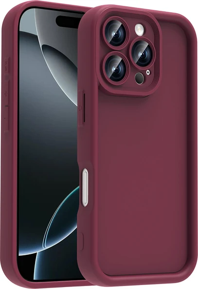 iPhone 16 Pro Max Kılıf Kamera Korumalı Mnc Ananas Kapak - Mürdüm ürün görseli 1