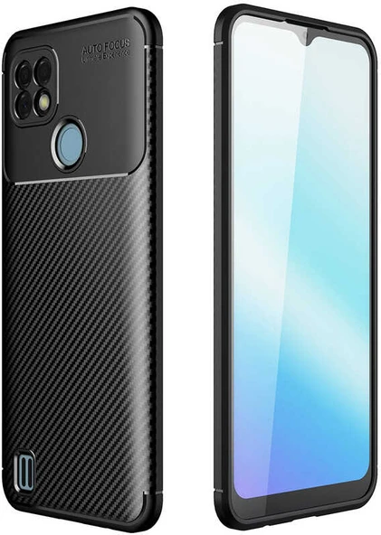 Rengareng Realme C21 Kılıf Mnc Negro Silikon Kapak-Siyah ürün görseli 1