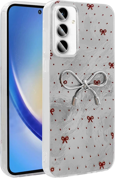 Galaxy A35 Kılıf Kamera Korumalı Figürlü Mnc Ponti Silikon Kapak - Açık Mavi ürün görseli 1