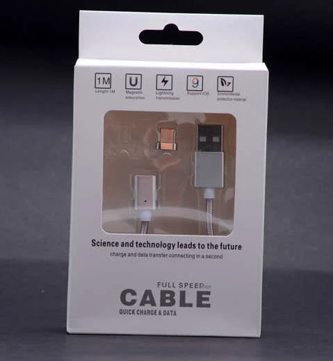 Rengareng Siyah Type-C Mıknatıslı USB Kablo - Resim 2