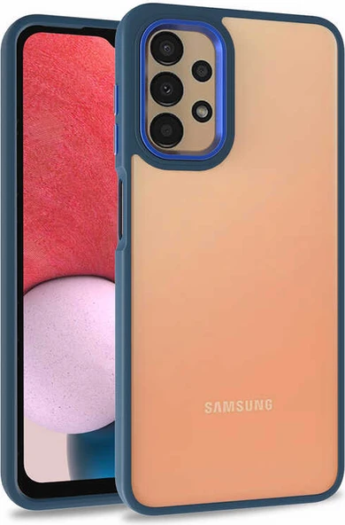 Galaxy A53 5g Kılıf Mnc Flora Kapak-Mavi ürün görseli 1