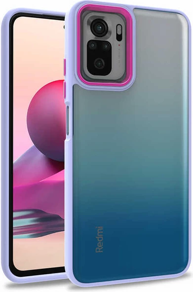 Xiaomi Poco M5S Kılıf Mnc Flora Kapak-Lila ürün görseli 1