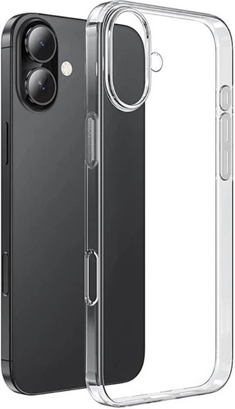 Apple iPhone 16 Kılıf Mnc Süper Silikon Kapak-Şeffaf ürün görseli 1