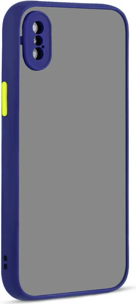 iPhone x Uyumlu Mnc Hux Kapak-Lacivert ürün görseli 1