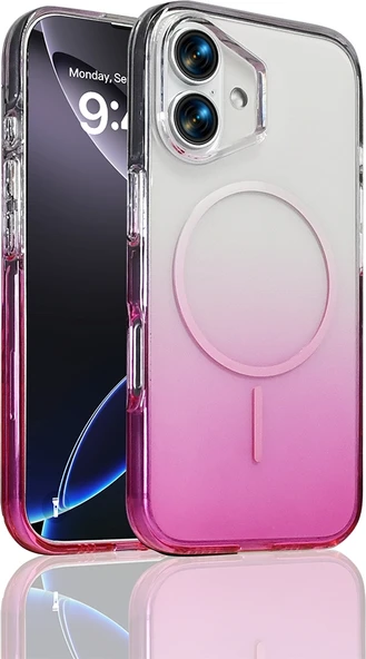 Rengareng iPhone 17 Kılıf M-Safe Şarj Özellikli Zore Septik Silikon Kapak - Mor ürün görseli 1
