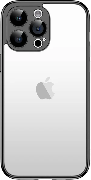 Apple iPhone 15 Pro Max Kılıf Mnc Kamera Korumalı Bontez Bumper-Siyah ürün görseli 1