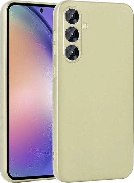 Galaxy A55 Kılıf Mnc Premier Silikon Kapak-Gold ürün görseli 1