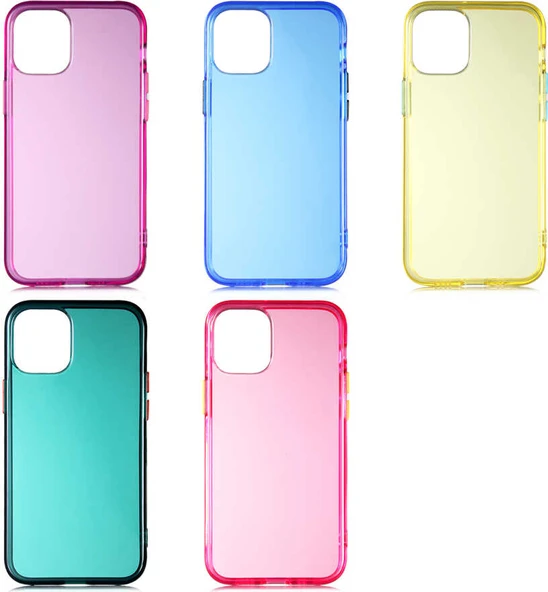 iPhone 12 Uyumlu Mnc Bistro Kapak-Pembe - Resim 3