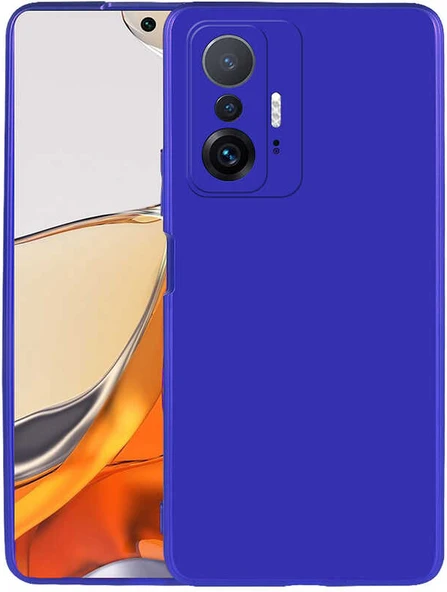 Xiaomi Mi 11T 5g Kılıf Mnc Premier Silikon Kapak-Saks Mavi ürün görseli 1