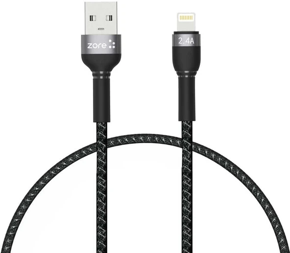 Rengareng Siyah Shira Serisi Lightning USB Kablo 30 cm ürün görseli 1