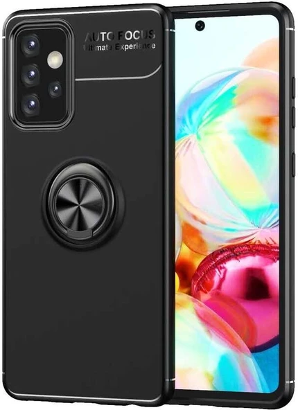 Galaxy A72 Kılıf Mnc Ravel Silikon Kapak-Siyah ürün görseli 1