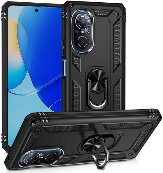 Huawei Nova 9 Se Kılıf Mnc Vega Kapak-Siyah ürün görseli 1