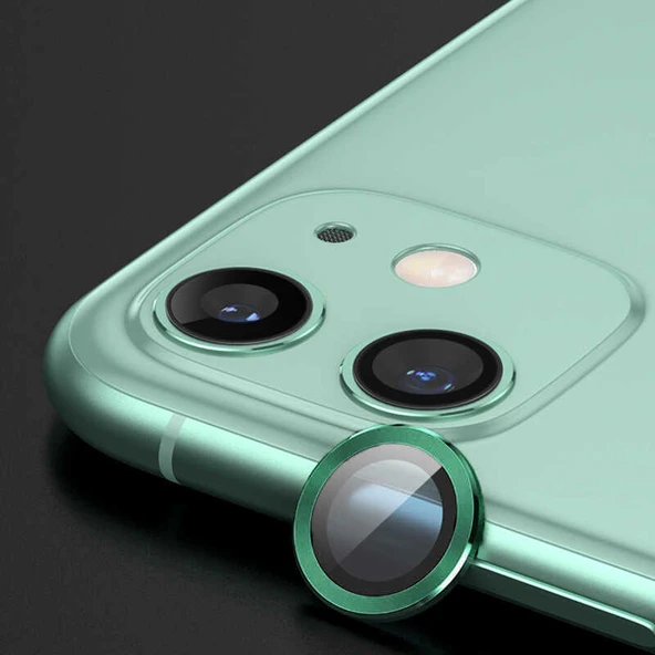 iPhone 12 Mini Uyumlu Mnc Cl-02 Kamera Lens Koruyucu-Yeşil ürün görseli 1