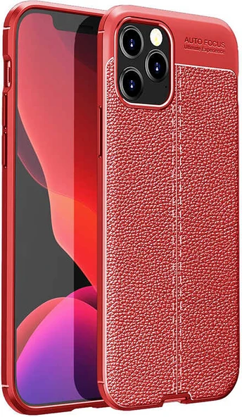 iPhone 12 Pro Max Uyumlu Mnc Niss Silikon Kapak-Kırmızı ürün görseli 1