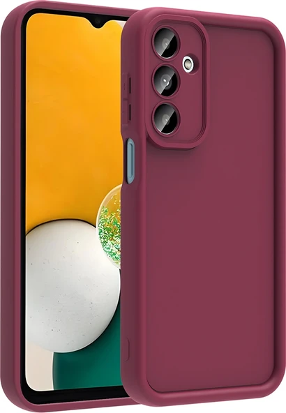 Rengareng Galaxy A17 Kılıf Kamera Korumalı Zore Ananas Kapak - Mürdüm ürün görseli 1