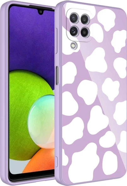 Galaxy M22 Kılıf Kamera Korumalı Desenli Sert Silikon Mnc Epoksi Kapak-No6 ürün görseli 1