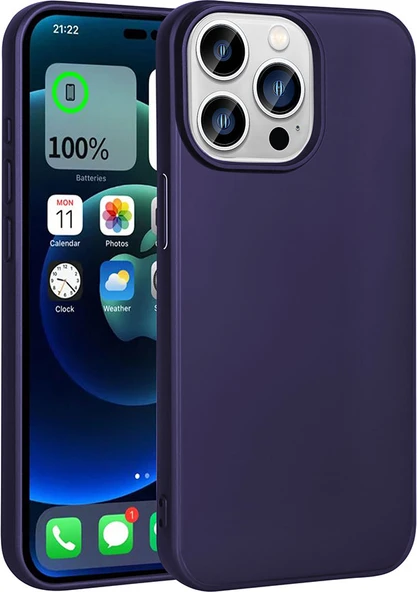 iPhone 15 Pro Uyumlu Mnc Premier Silikon Kapak-Lacivert ürün görseli 1