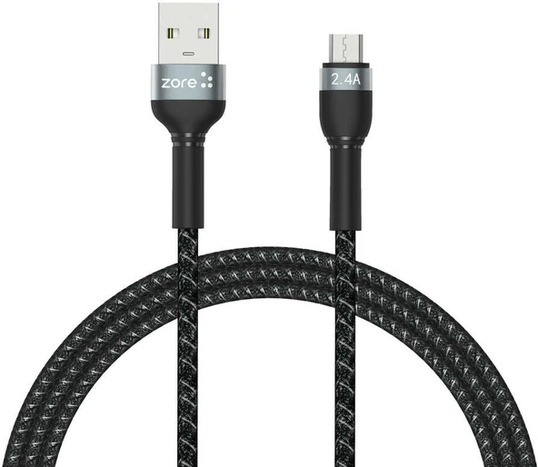 Rengareng Siyah Shira Serisi Micro USB Kablo 1 Metre ürün görseli 1