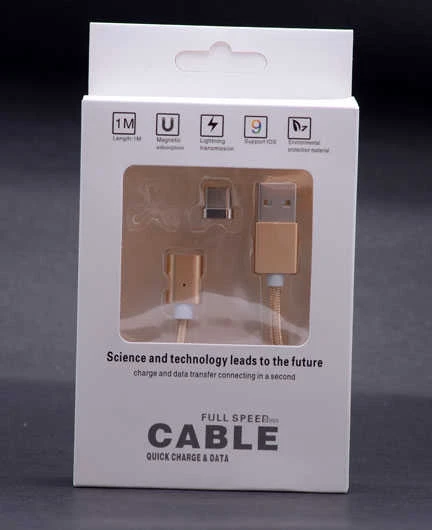 Rengareng Siyah Type-C Mıknatıslı USB Kablo - Resim 3