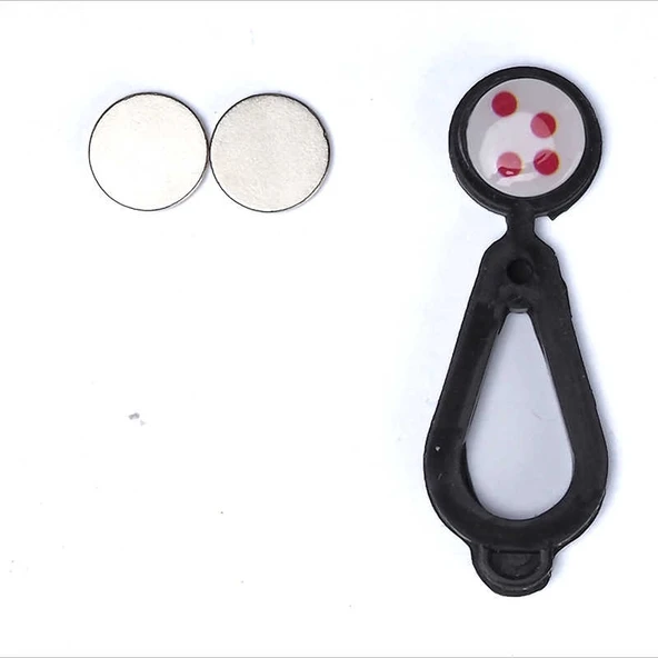 Rengareng Siyah ​​magnetik Kulaklık Kablo Düzenleyici ürün görseli 1