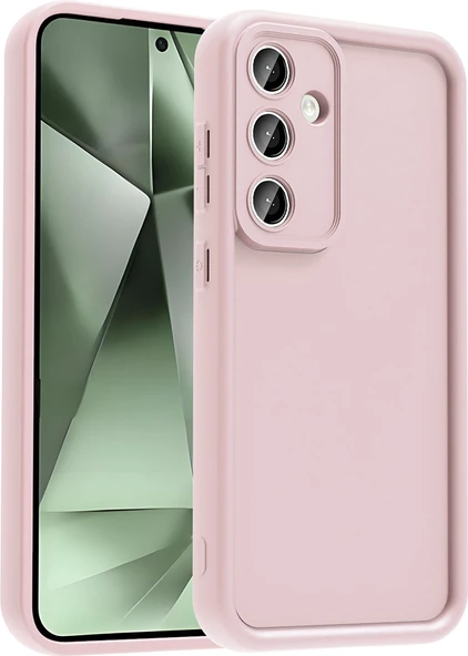 Rengareng Galaxy S25 Fe Kılıf Kamera Korumalı Zore Ananas Kapak - Pembe ürün görseli 1