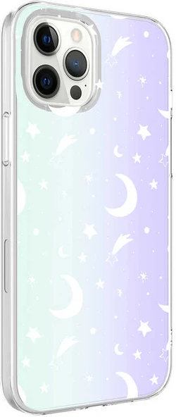 iPhone 12 Pro Uyumlu Mnc M-Blue Desenli Kapak-Moon No4 ürün görseli 1