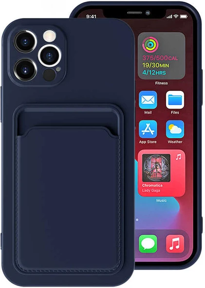 iPhone 12 Pro Uyumlu ​​mnc Ofix Kapak-Lacivert ürün görseli 1