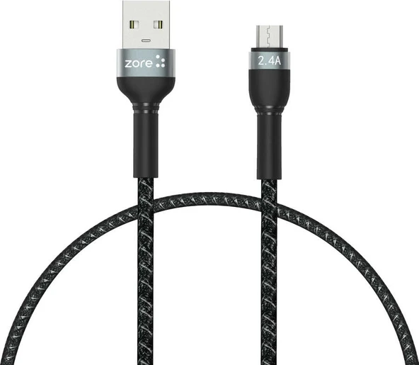 Rengareng Siyah Shira Serisi Micro USB Kablo 30 cm ürün görseli 1