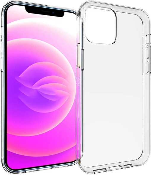 iPhone 14 Kılıf Mnc Süper Silikon Kapak-Renksiz ürün görseli 1