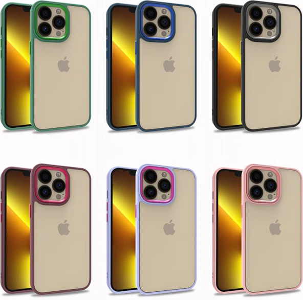 iPhone 13 Pro Uyumlu Mnc Flora Kapak-Lila - Resim 3